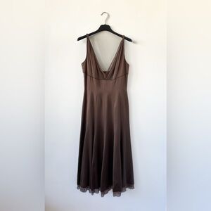 Elie Tahari Silk Dress - Chocolate Brown
